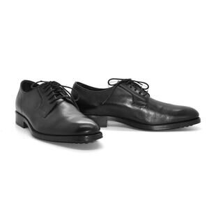 B8 Auth TODS Black Leather Almond Toe Lace Up Oxfords Dress Shoes Size 6.5